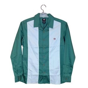 Dickies Mens‎ Westover Long Sleeve Bowling Shirt Colorblock Retro Style (XS) NWT